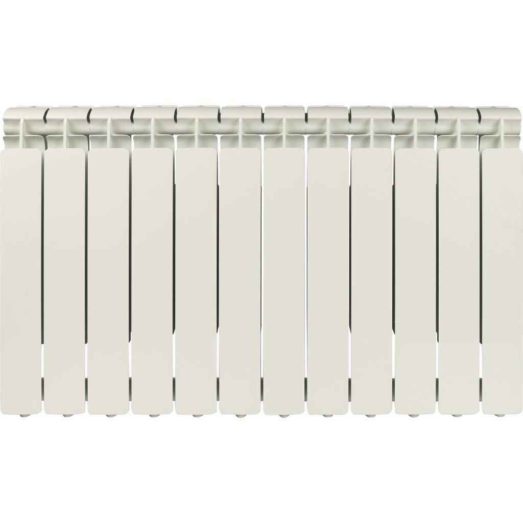 Радиатор алюминиевый STOUT Bravo 500 12 секций боковое подключение RAL9010, SRA-0110-050012