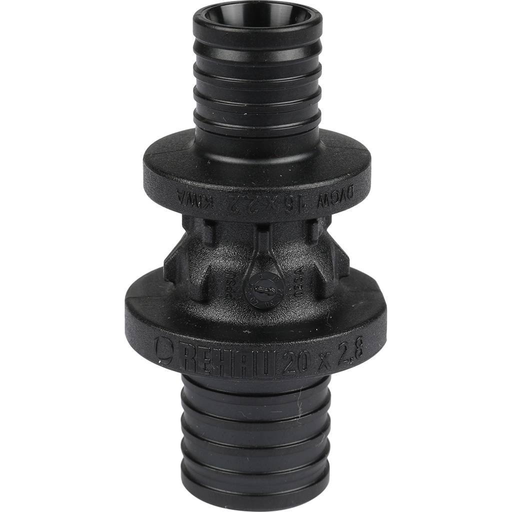 Муфта соединительная РЕХАУ RAUTITAN переходная 20-16 PX для труб из сшитого полиэтилена аксиальный, 11600411001