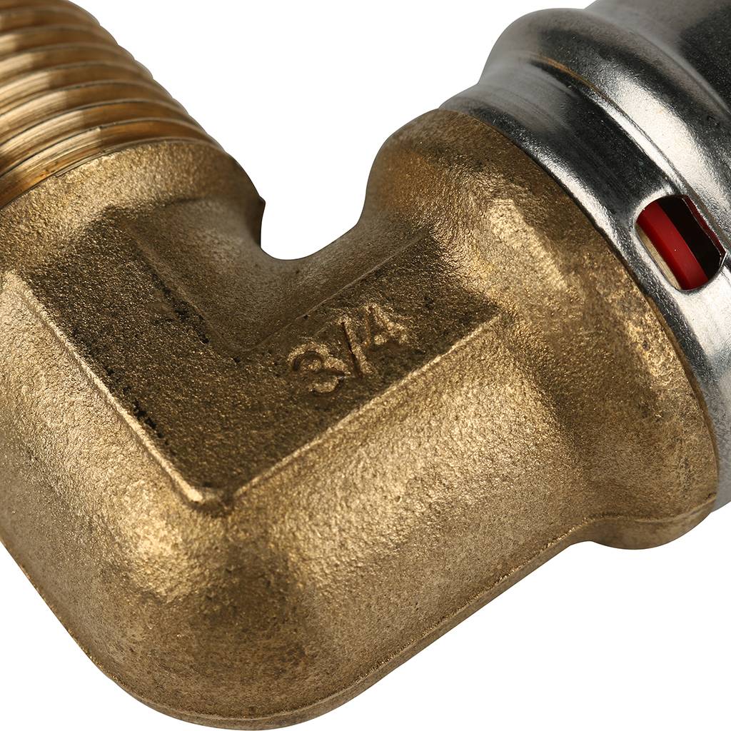 Угольник-переходник STOUT с наружной резьбой 3/4 х26 для металлопластиковых труб прессовой, SFP-0011-003426