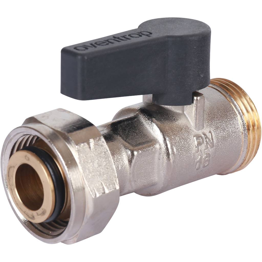 Кран шаровой Oventrop Multidis SF , для контурной гребенки 3/4 х 3/4 Н ЕК-НГ ЕК, 1406504