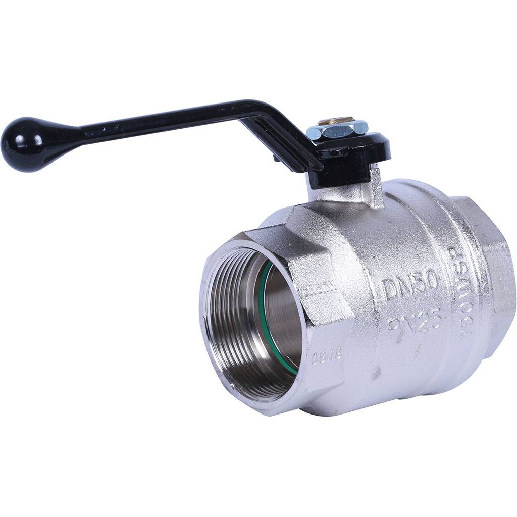 Кран шаровой BUGATTI Oregon (ручка-рычаг алюминий) внут-внут резьба 2, 03000193