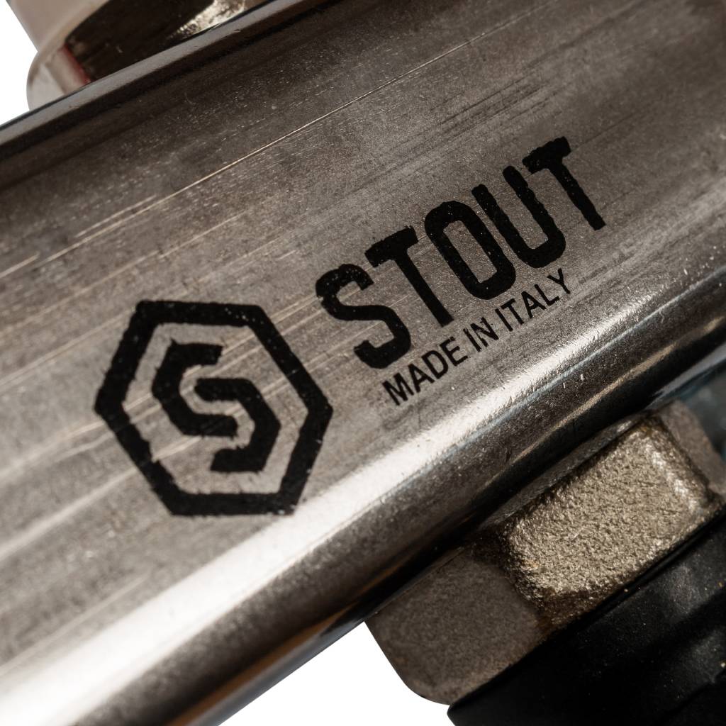 Коллектор из нержавеющей стали с расходомерами, с клапаном вып. воздуха и сливом STOUT 5 выходов, SMS-0927-000005