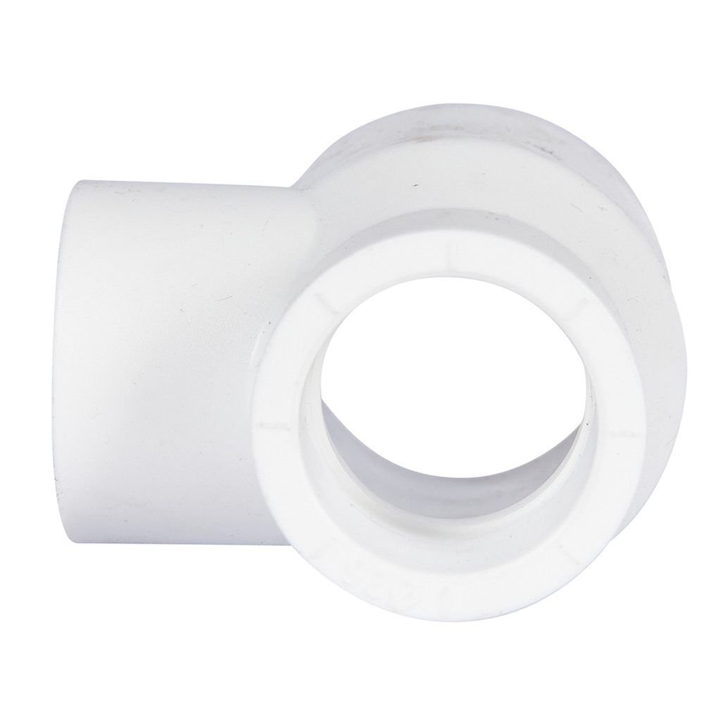 Тройник переходной Политэк 32х25х25 для полипропиленовых труб под сварку (цвет белый), 9300322525