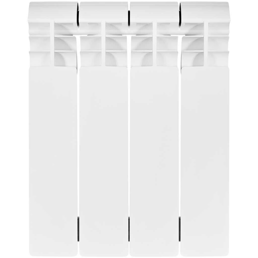 Радиатор биметаллический STOUT VEGA 350 4 секции боковое подключение (белый RAL 9016), SRB-1310-035004