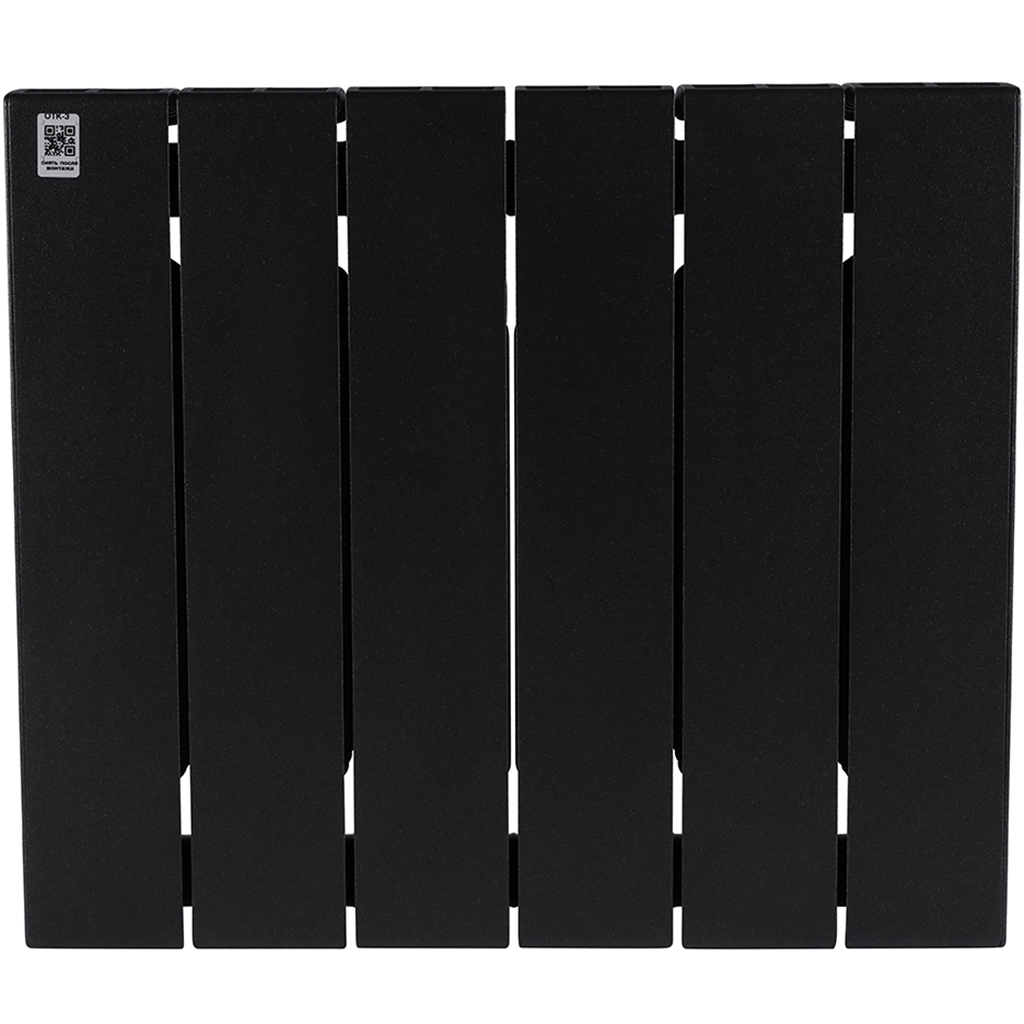 Радиатор биметаллический RIFAR SUPREMO VENTIL 350 SVR 6 секций нижнее правое подключение (Цвет АНТРАЦИТ), 4RS35.VR-6-AN