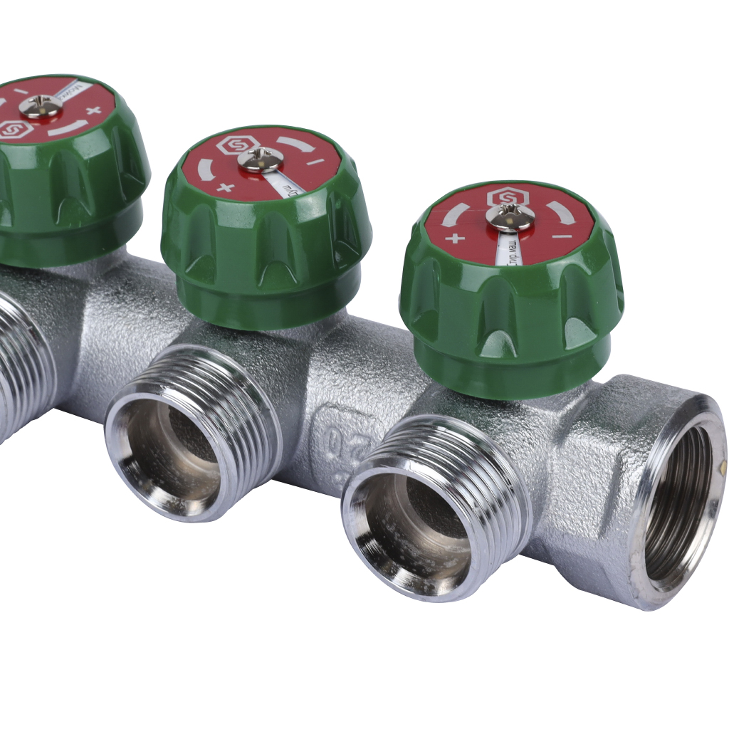 Коллектор регулирующий STOUT 3/4, 4 отвода 3/4 ЕК