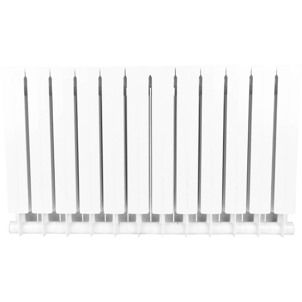 Радиатор биметаллический STOUT STYLE 500 12 секций боковое подключение (белый RAL 9010), SRB-0110-050012