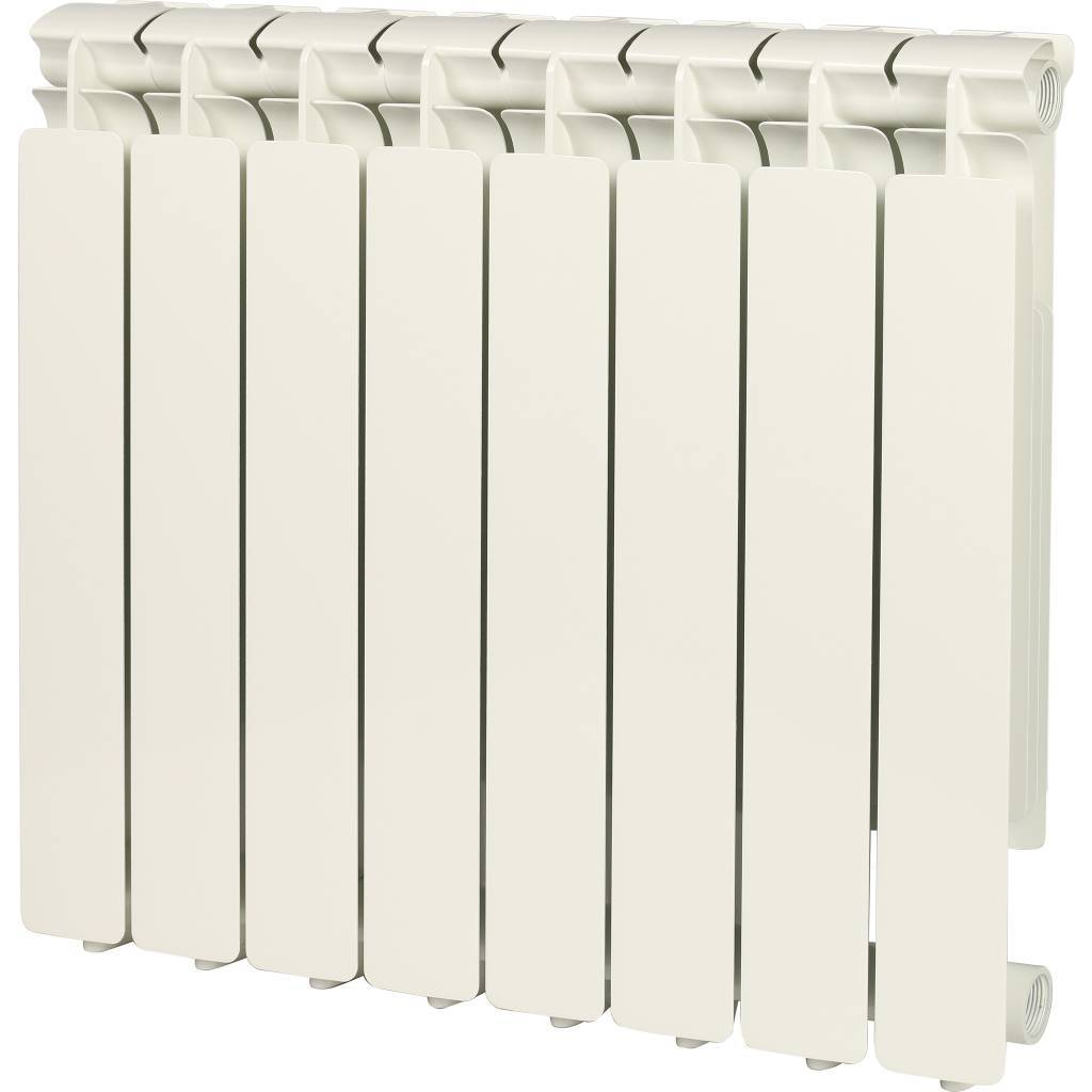 Радиатор алюминиевый STOUT Bravo 500 8 секций боковое подключение RAL9010, SRA-0110-050008