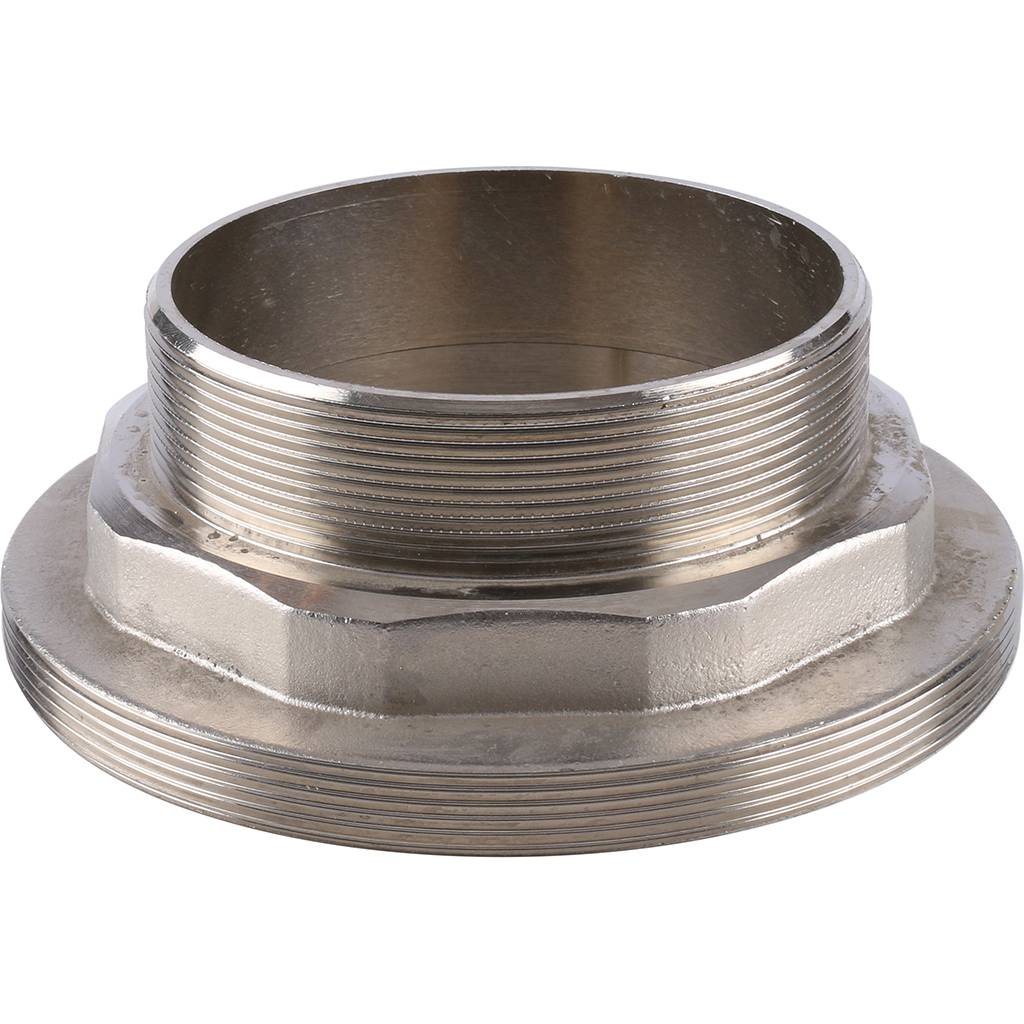 Муфта разъемная Kalde с наружной резьбой 110x4 для полипропиленовых труб под сварку (цвет белый)