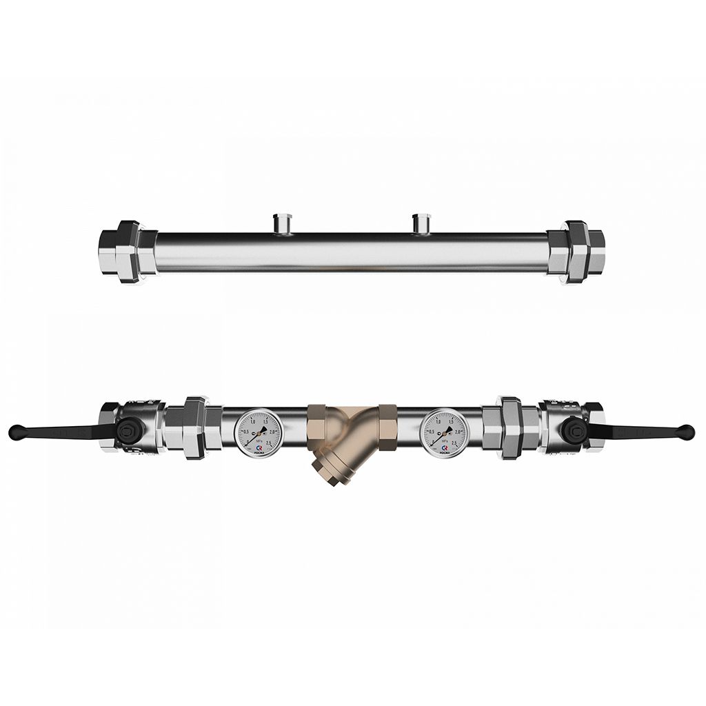 Контрольно очистительный узел GIDRUSS CCNSS-50 нержавеющая сталь, CN 50A00 21