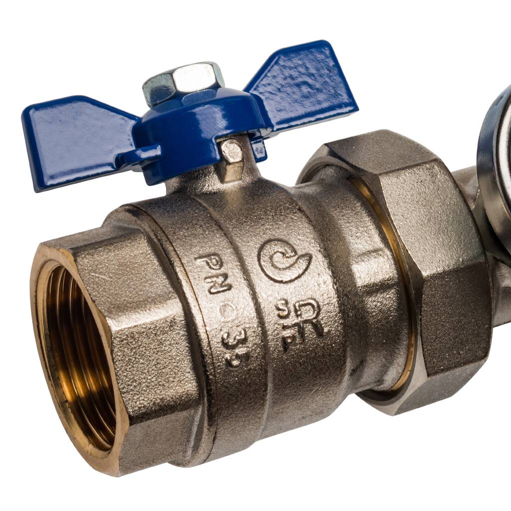 Распределительный коллектор из латуни с расходомерами STOUT 7 выходов, SMB 0473 000007