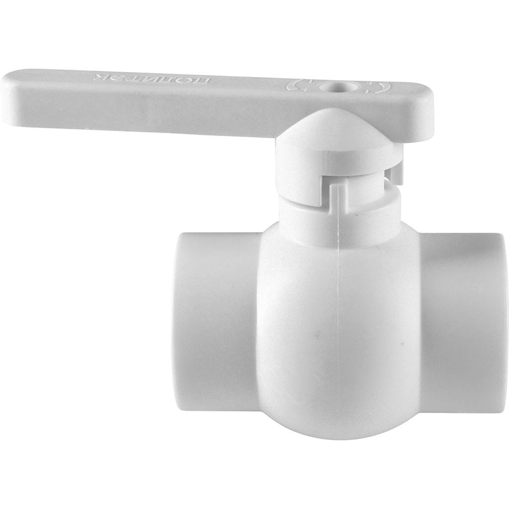 Кран шаровой Политэк d=32 для полипропиленовых труб под сварку (цвет белый), 9900000032