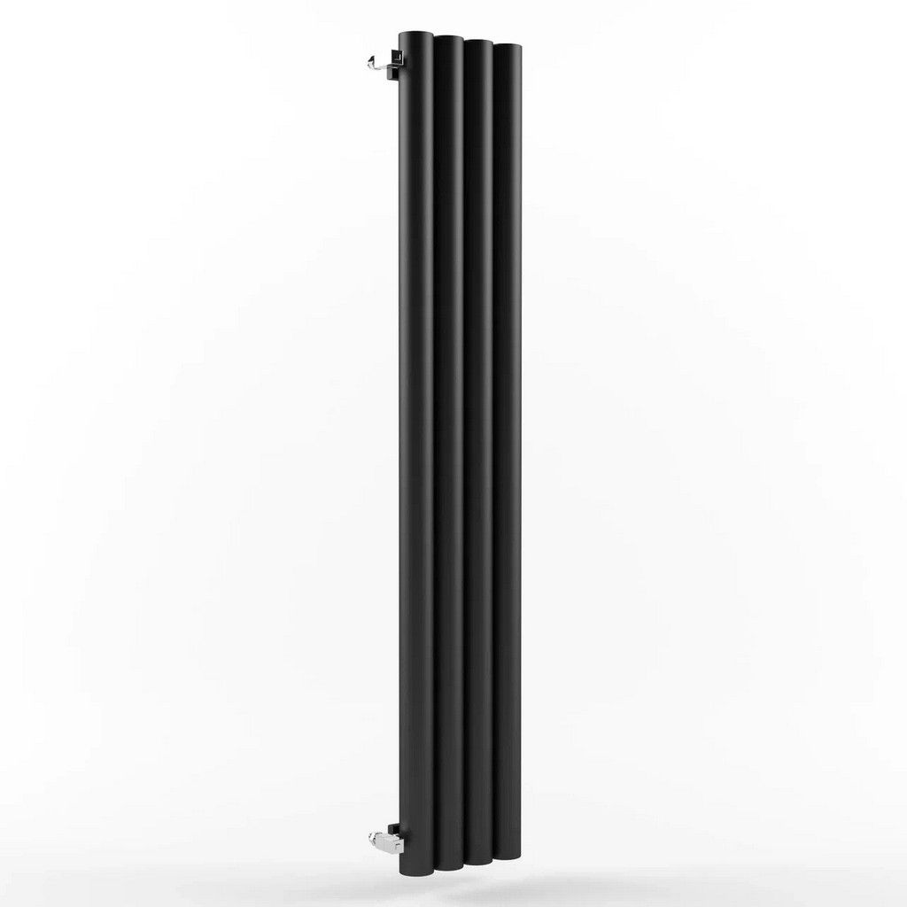 Радиатор стальной трубчатый STOUT Warmmet Power 76V высота 2000 мм секций 4 цвет RAL9005 тип подключения: нижнее правое, PV.76.2000.4.316.BR.9005