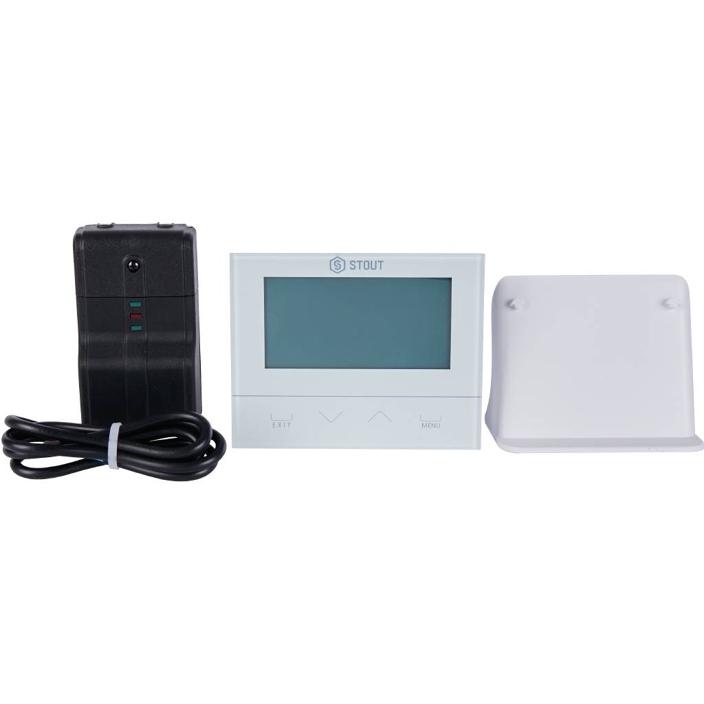 Беспроводной комнатный двухпозиционный регулятор STOUT ST-292v2, белый, STE-0101-029221