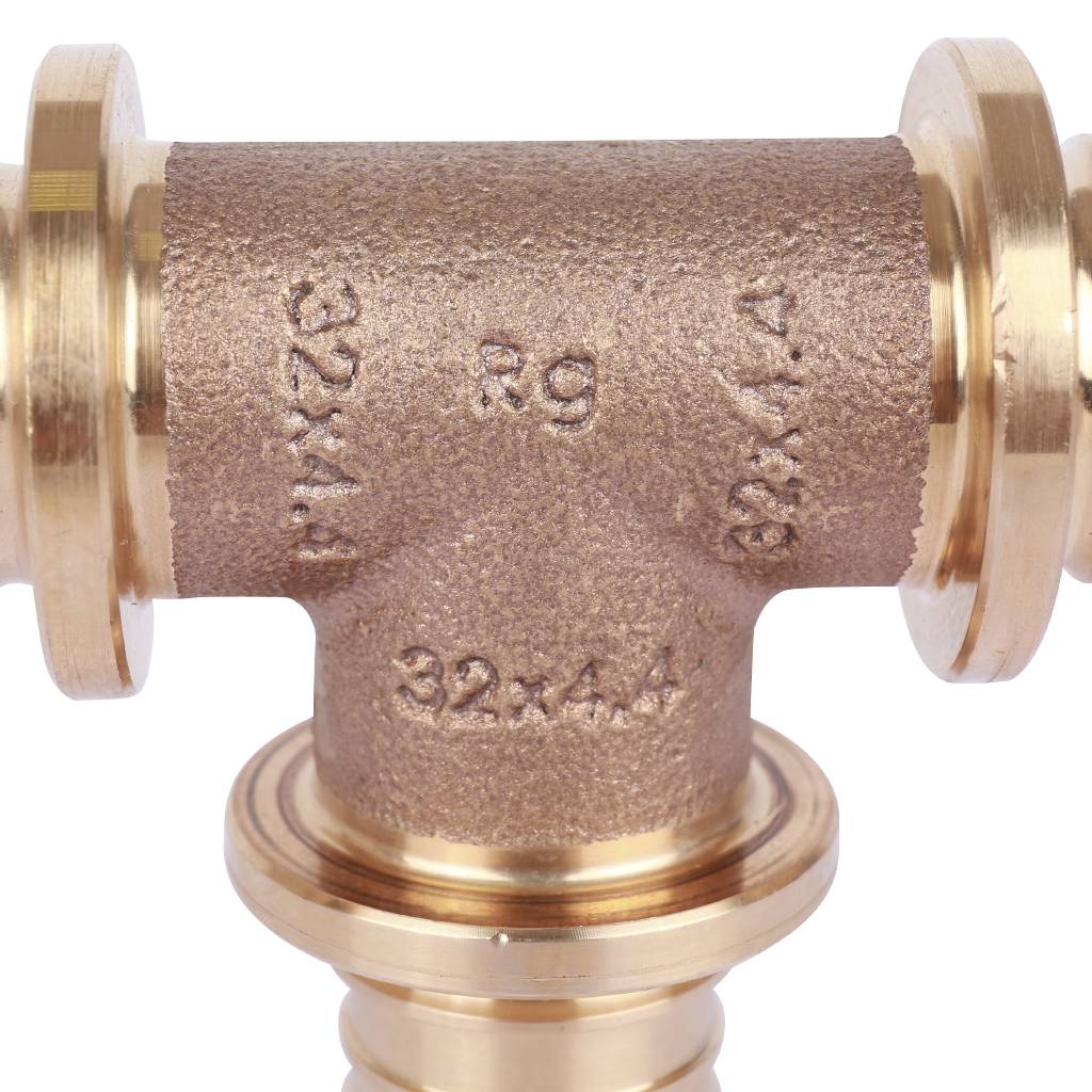 Тройник равнопроходный РЕХАУ RAUTITAN PLATINUM 32-32-32 RX для труб из сшитого полиэтилена аксиальный