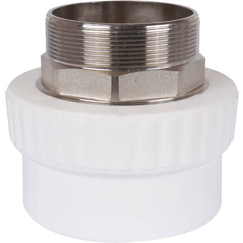 Муфта комбинированная Kalde под шестигранник (наруж. резьба, 90х3 ) для полипропиленовых труб под сварку, 3222-nmo-903006