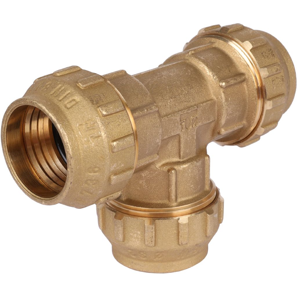 Тройник TIEMME 32х32х32 для труб ПНД винтовой