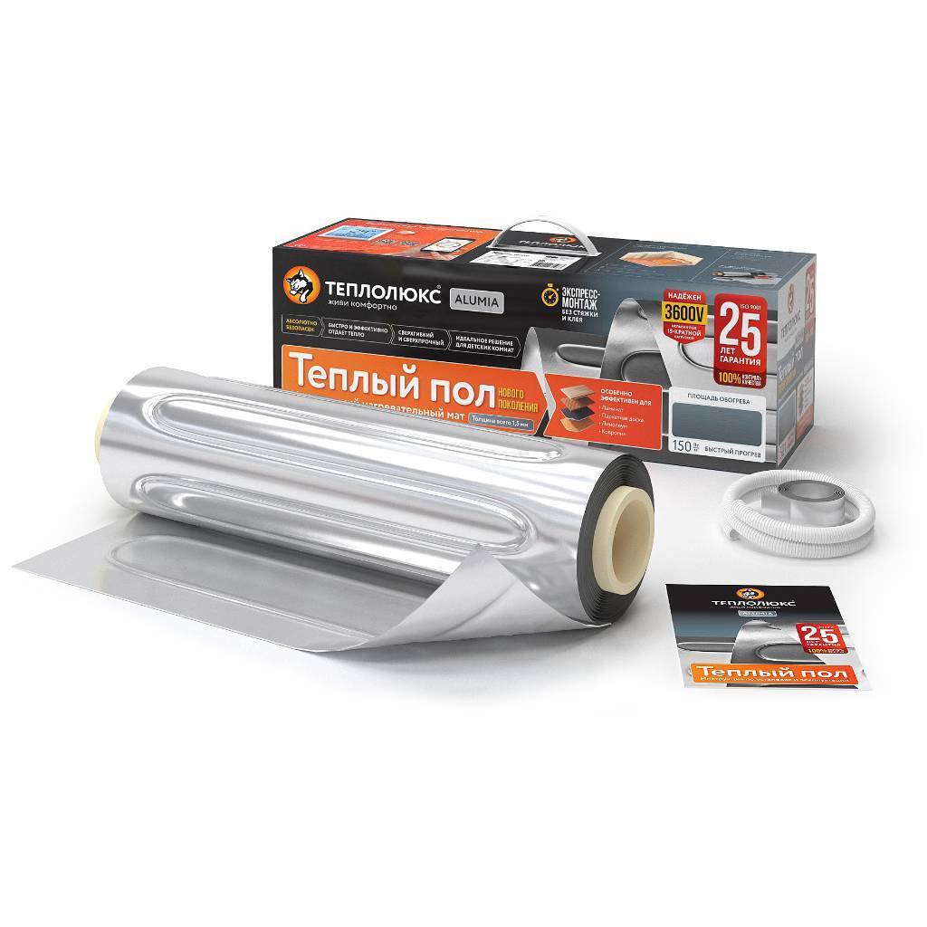 Мат нагревательный Теплолюкс Alumia 1350 Вт/9,0 кв.м, 100035699800