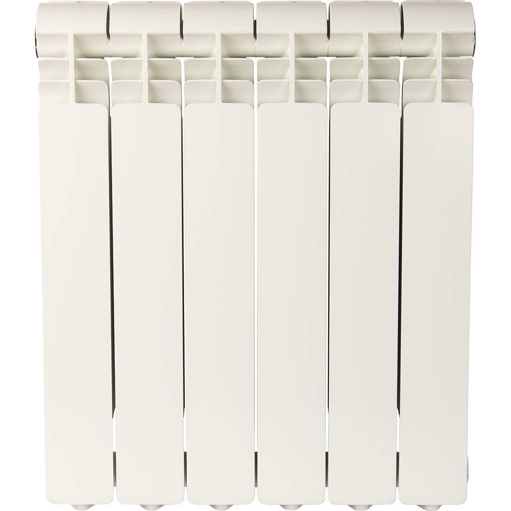 Радиатор алюминиевый Global ISEO 500 6 секций боковое подключение (белый RAL 9010), IS05001006