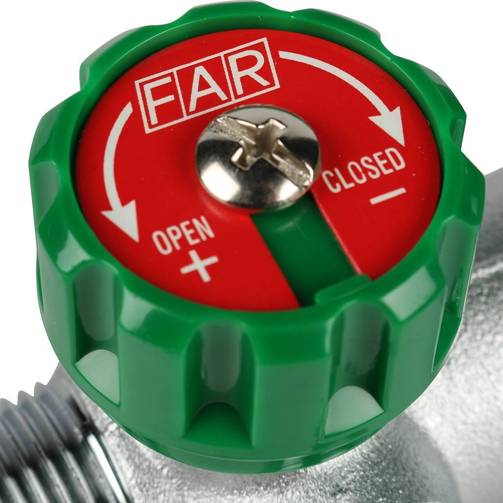 Коллектор распределительный FAR 3/4 , проходной, хромированный, 4 отвода 1/2  ЕК