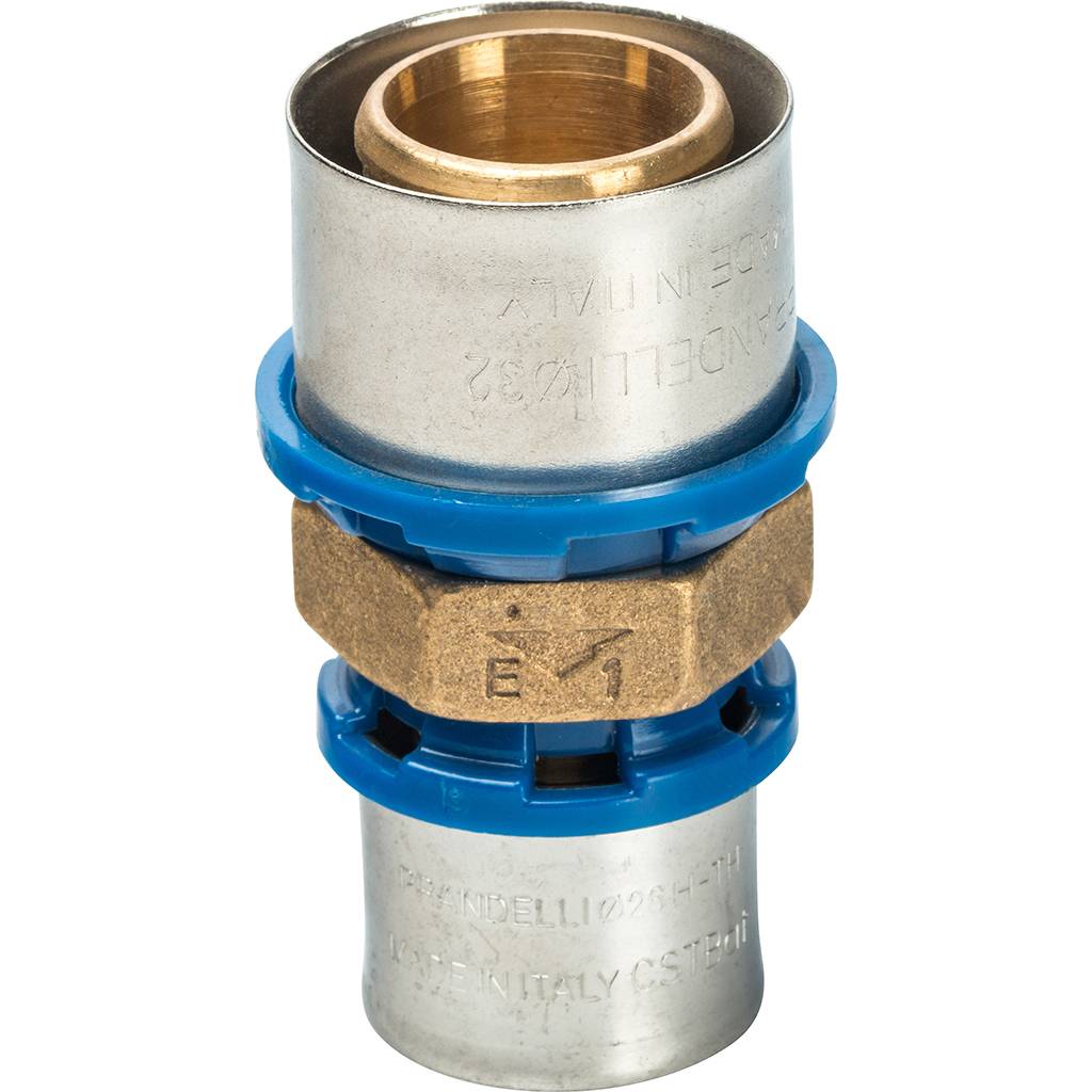 Муфта переходная Prandelli Multyrama 32.3х26.3 профиль H, TH, U для металлопластиковых труб прессовой, 509.11.07.6