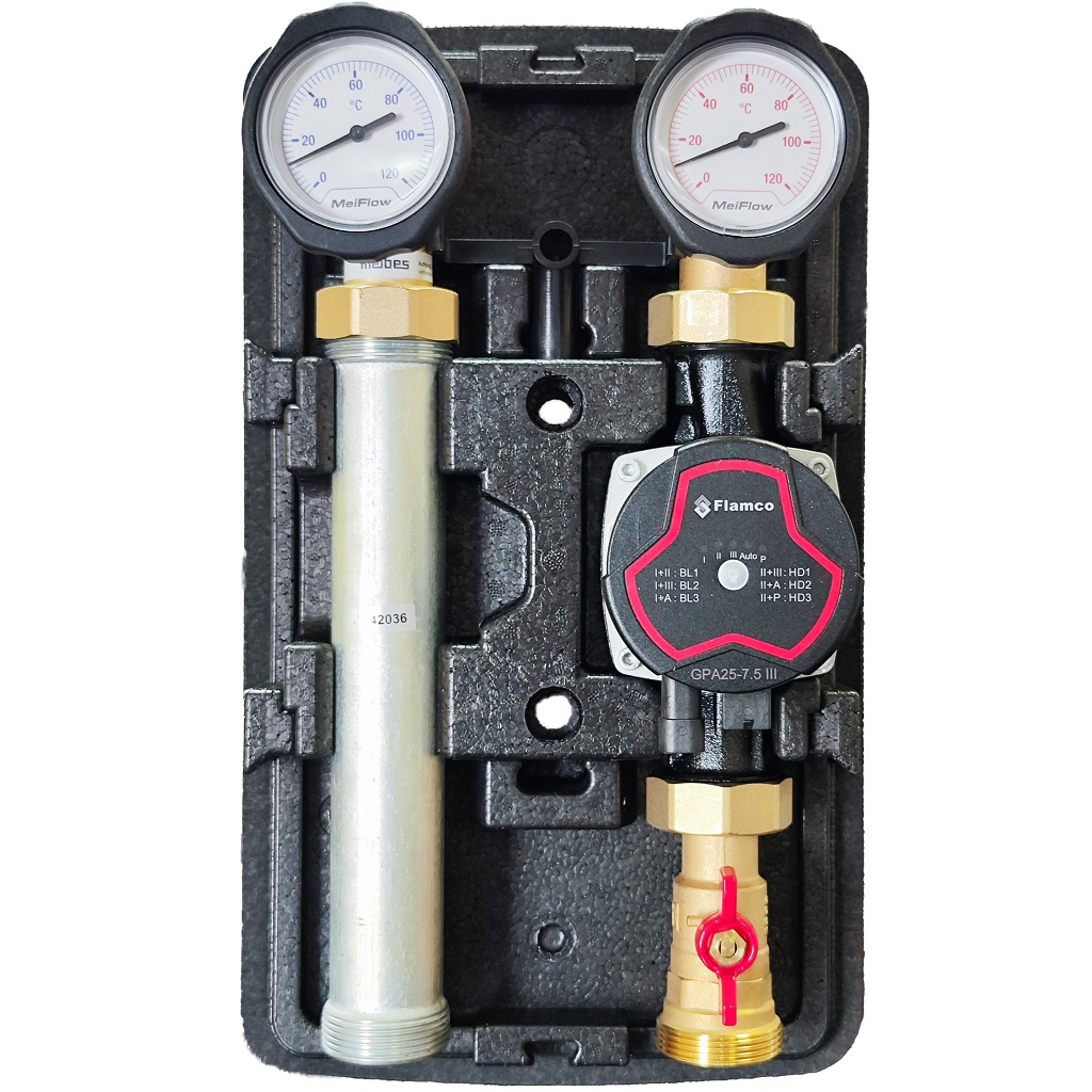 Насосная группа Meibes MeiFlow TOP S UC DN25 с насосом Flamco GPA 25-7.5, M66911.36SH