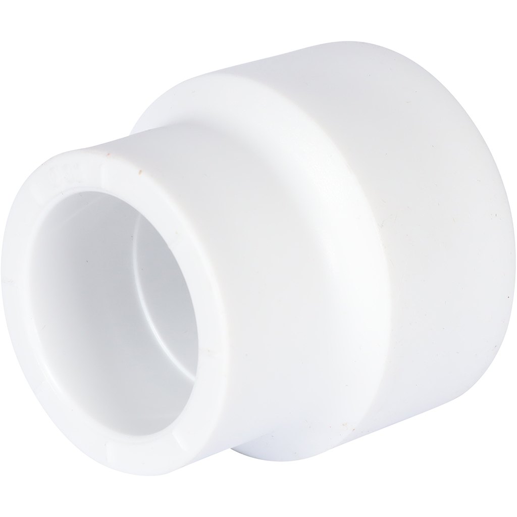 Муфта переходная Политэк 40х32 внутр./внутр. для полипропиленовых труб под сварку (цвет белый), 9000004032