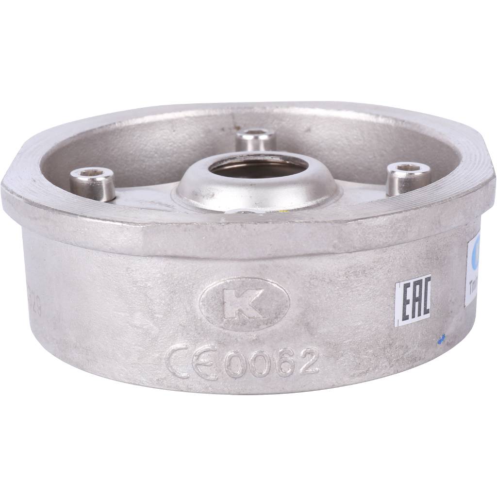 Клапан обратный пружинный ZETKAMA 275I Ду40 Ру40 межфланцевый из нерж. стали, 275I040E51