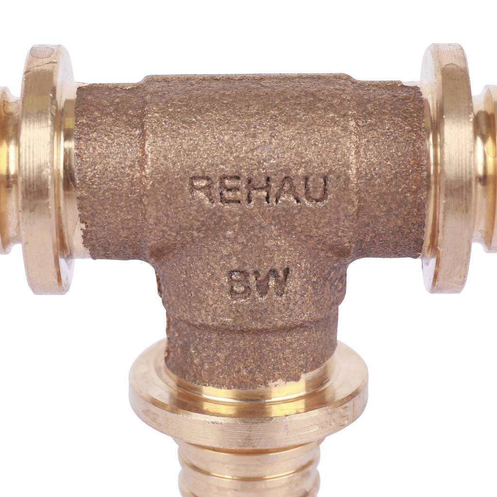 Тройник равнопроходный РЕХАУ RAUTITAN PLATINUM 16-16-16 RX для труб из сшитого полиэтилена аксиальный