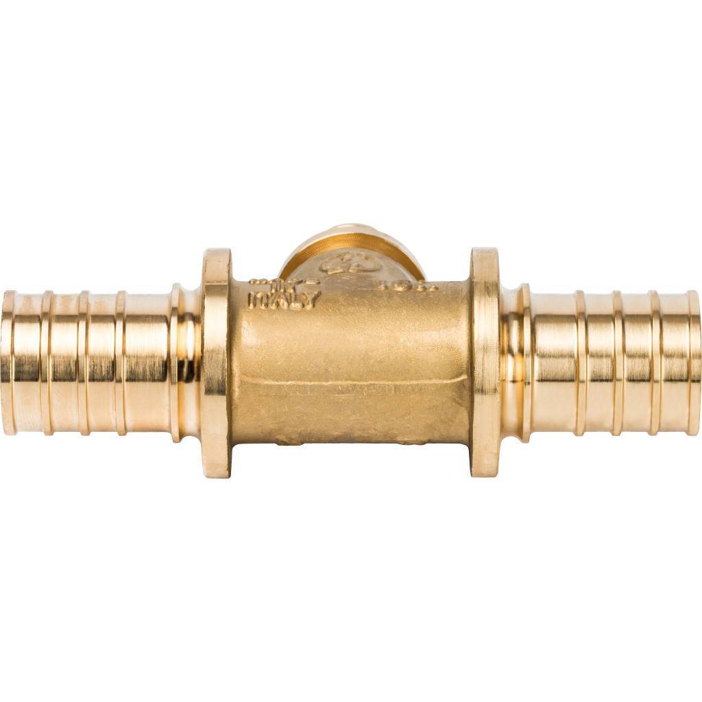 Тройник переходной STOUT 25x16x25 для труб из сшитого полиэтилена аксиальный, SFA-0014-251625