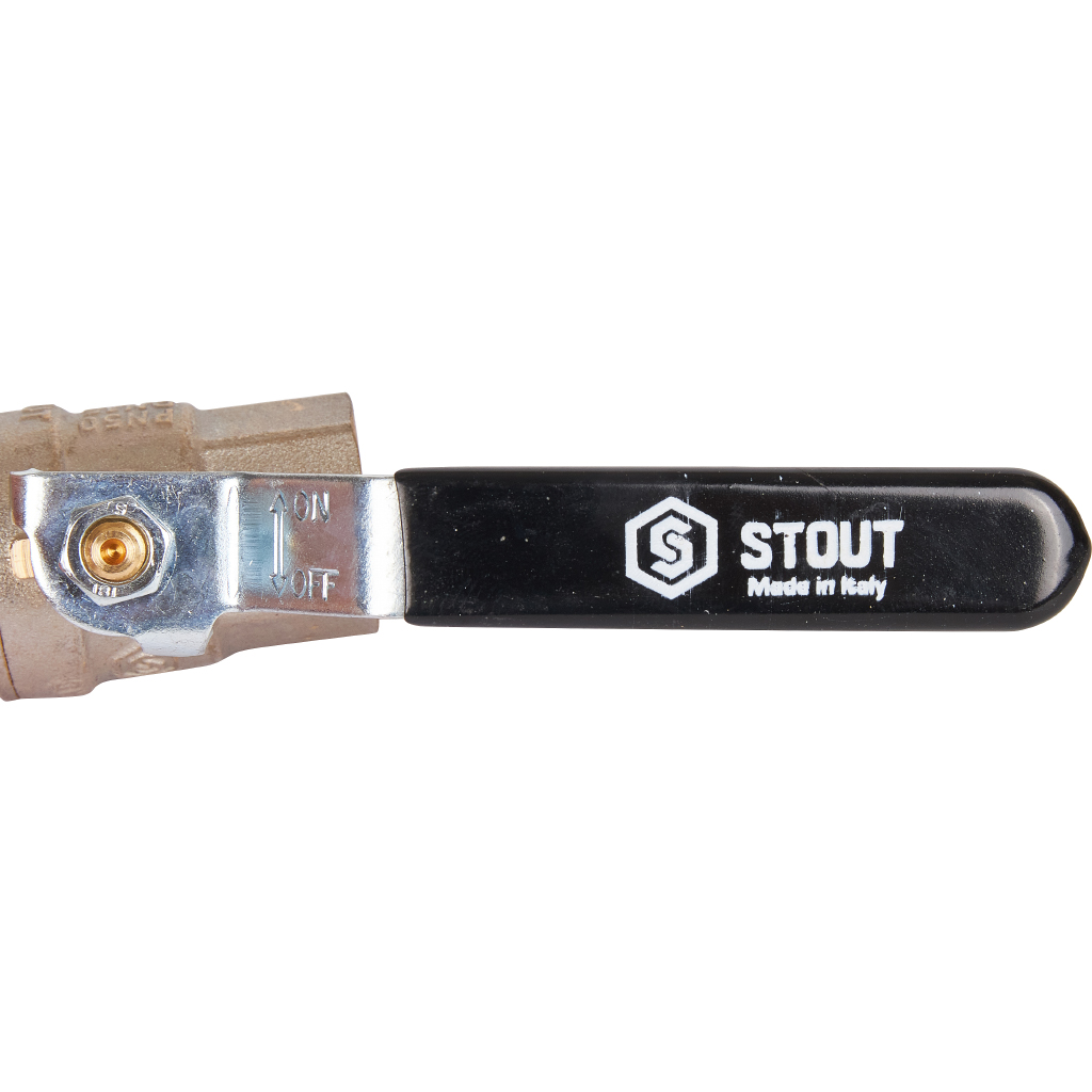 Кран шаровой полнопроходной STOUT ВР/ВР, ручка рычаг 1/2, SVB-0001-000015