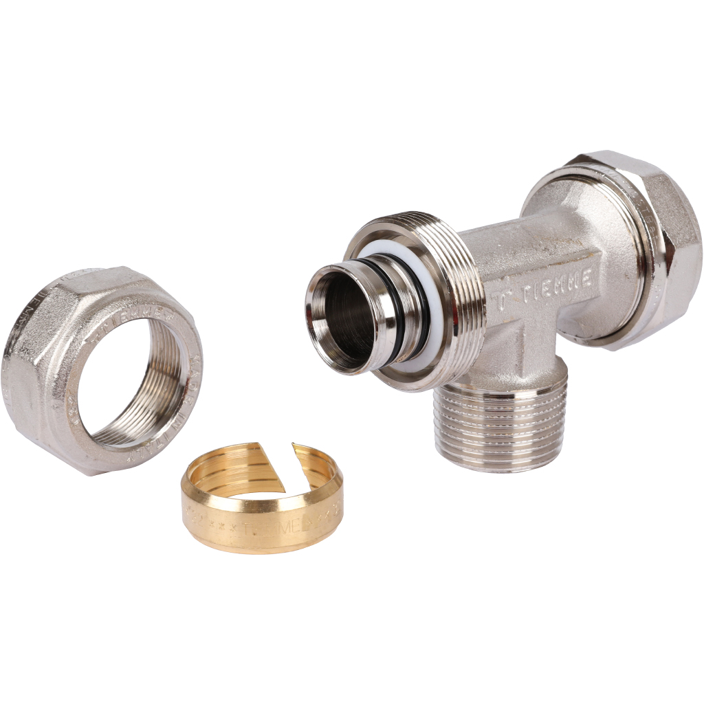 Тройник TIEMME с наружной резьбой (32х3.0х1), 1600085