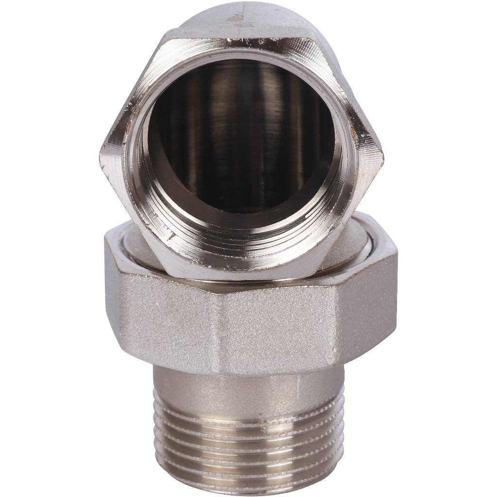Разъемное угловое соединение STOUT американка ВН, никелированное 1, SFT-0059-000001