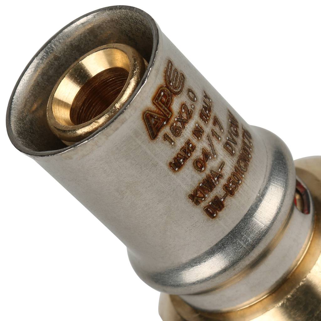 Переходник STOUT с внутренней резьбой 1/2 х16 для металлопластиковых труб прессовой, SFP-0002-001216