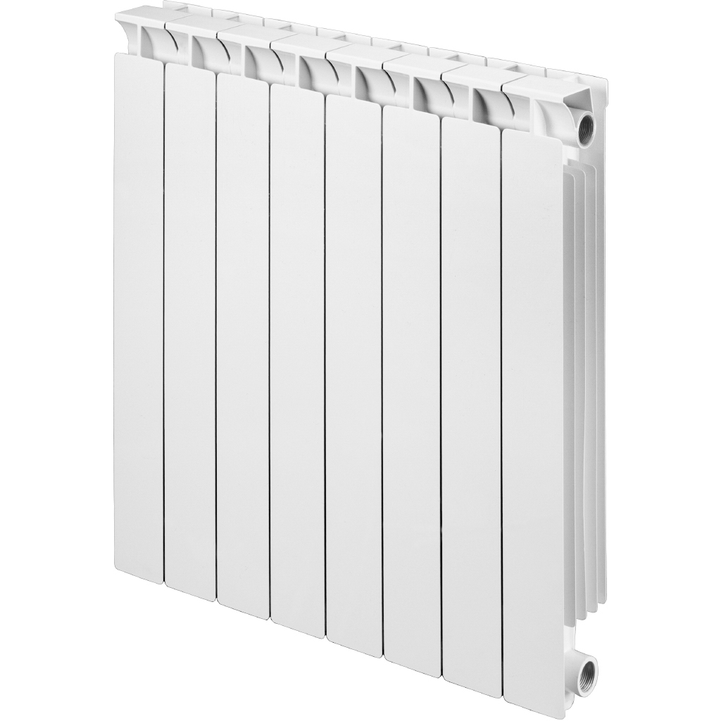 Радиатор алюминиевый Global MIX-800 1 секция боковое подключение (белый RAL 9010), 22923