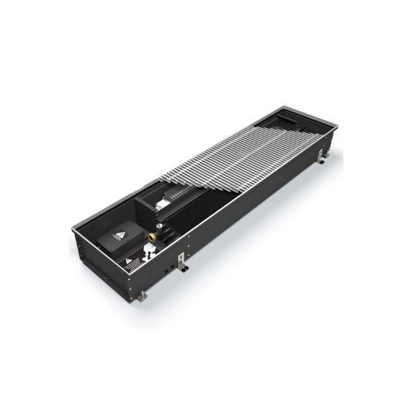 Внутрипольный конвектор VARMANN Qtherm HK 130х310х900 (в натуральный алюминий) правое подключение, QHK2 310.130.900 RR U EV1