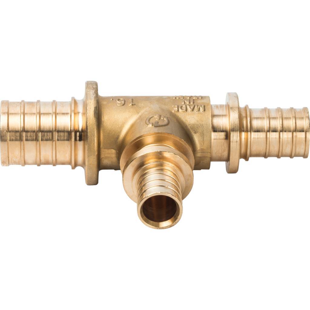 Тройник переходной STOUT 32x20x25 для труб из сшитого полиэтилена аксиальный, SFA-0014-322025