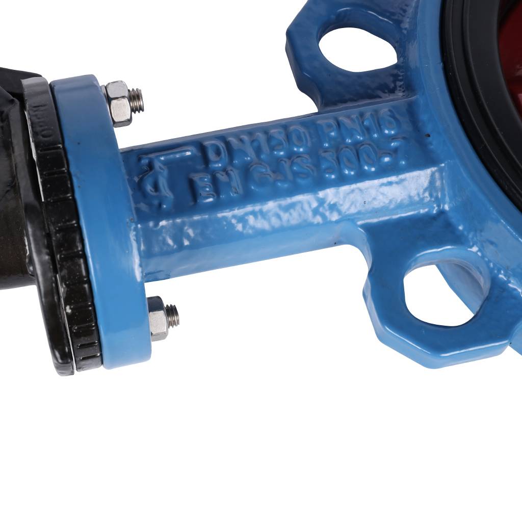 Затвор поворотно-дисковый Tecofi VPI4448 DN 150 PN 16 межфланцевый с ручкой из чугуна EPDM, VPI4448-02EP0150