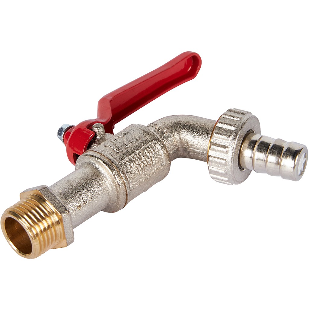 Шаровой сливной кран Itap 132 1/2 с латунным штуцером, 56524