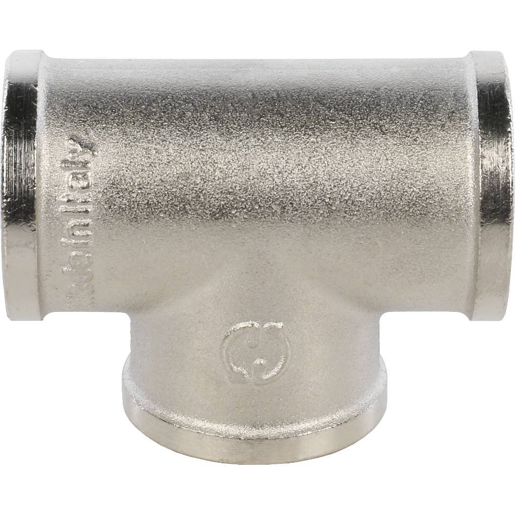 Тройник STOUT ВВ никелированный 3/4, SFT-0020-000034