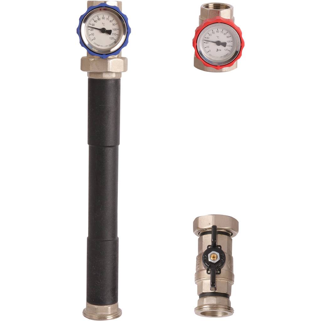 Насосная группа ROMMER RDG-0001 с прямым контуром 1 без насоса, RDG-0001-002501