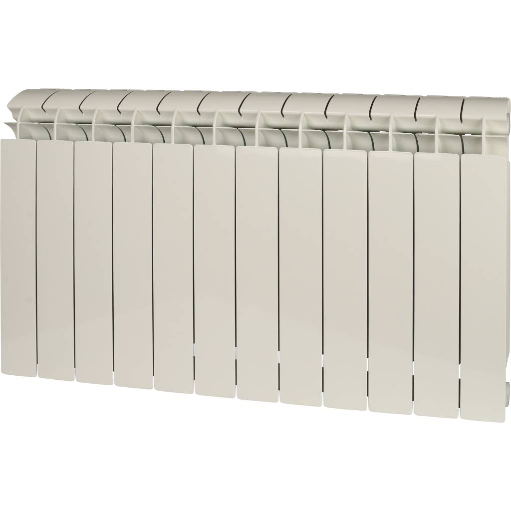 Радиатор биметаллический Global STYLE PLUS 500 12 секций боковое подключение (белый RAL 9010), STP05001012