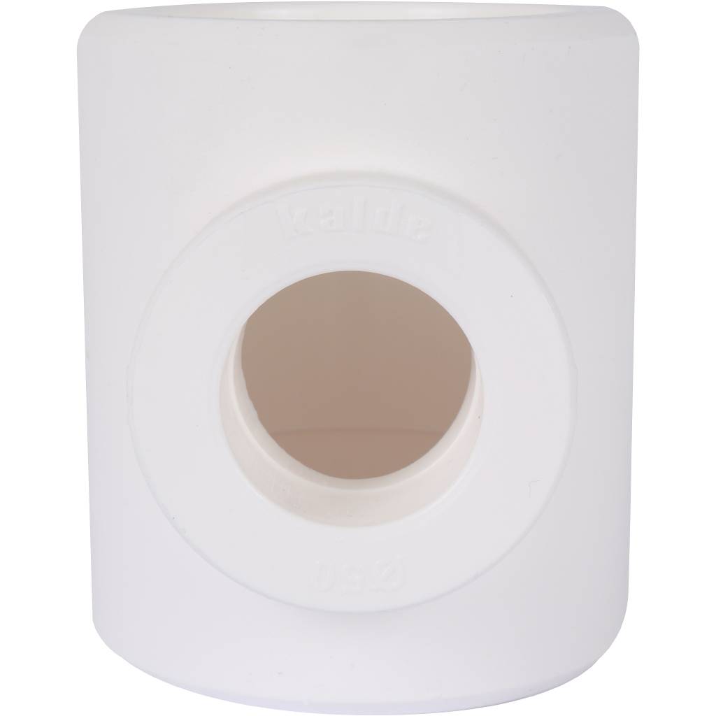 Тройник переходной Kalde 90х50х90 для полипропиленовых труб под сварку (цвет белый)