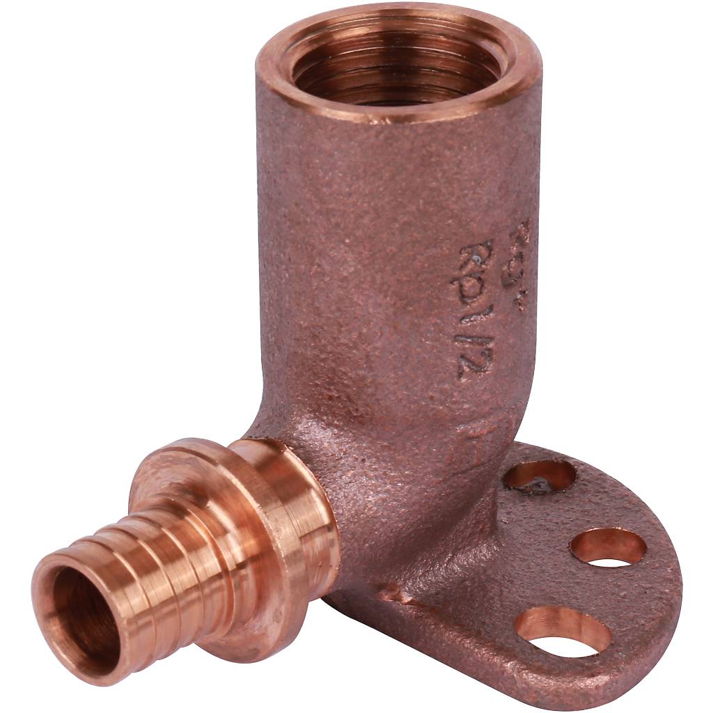 Угольник настенный РЕХАУ RAUTITAN с внутр. резьбой 16-Rp 1/2 длинный, 59 мм RX+ для труб из сшитого полиэтилена аксиальный, 14563711001