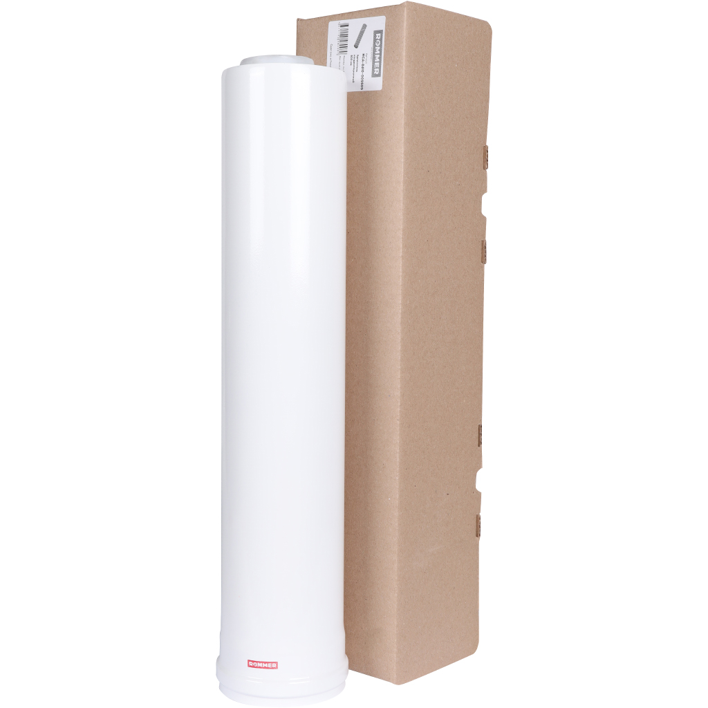 Удлинитель дымохода конденсационный коаксиальный ROMMER D60(п-м)/100(м-п), L500