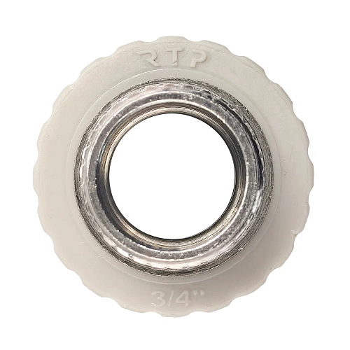 Муфта комбинированная PPR наружная резьба 25х3/4,  серый, РТП