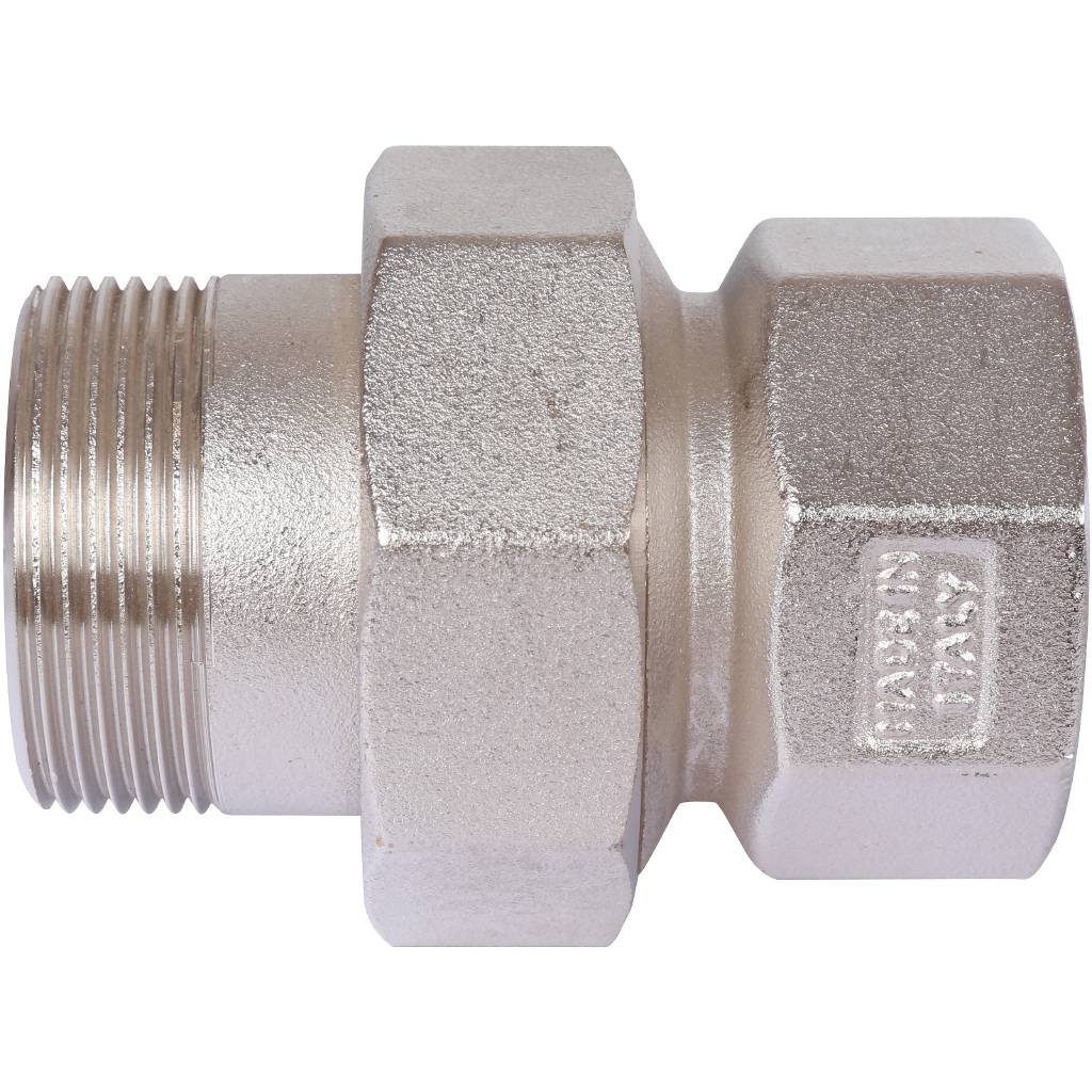 Сгон TIEMME прямой с резиновым кольцом 1 1/2 никелированный, 1500251