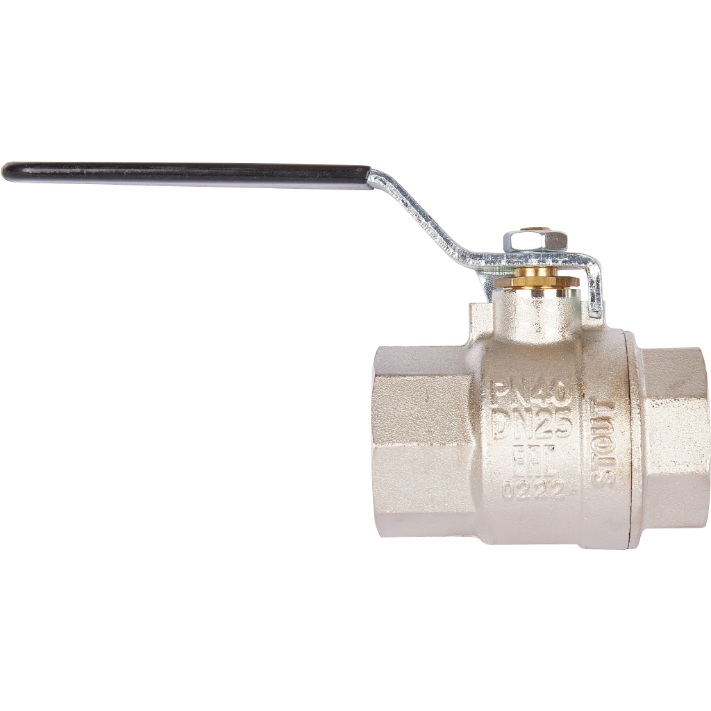Кран шаровой STOUT полнопроходной, ВР/ВР, ручка рычаг 1, SVB-0001-000025