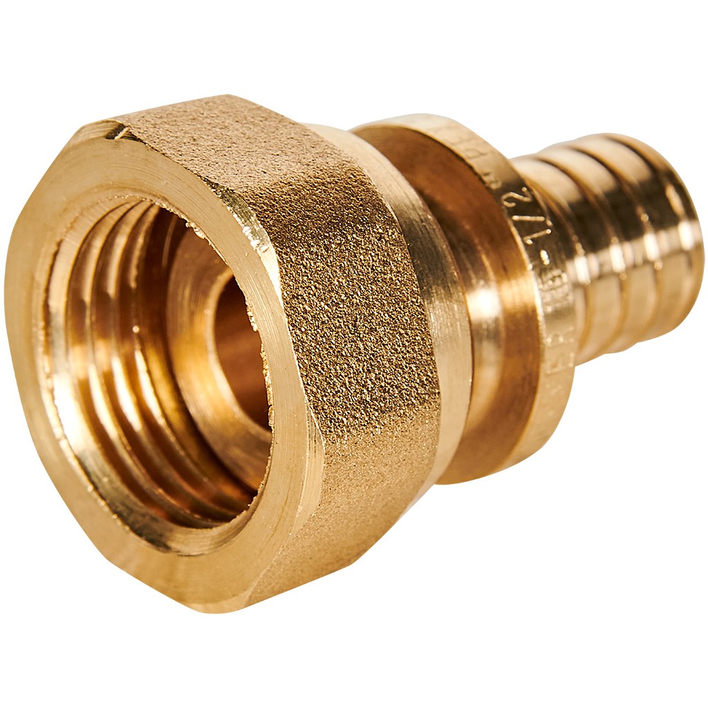 Переходник с накидной гайкой ROMMER 16xG 1/2 для труб из сшитого полиэтилена аксиальный