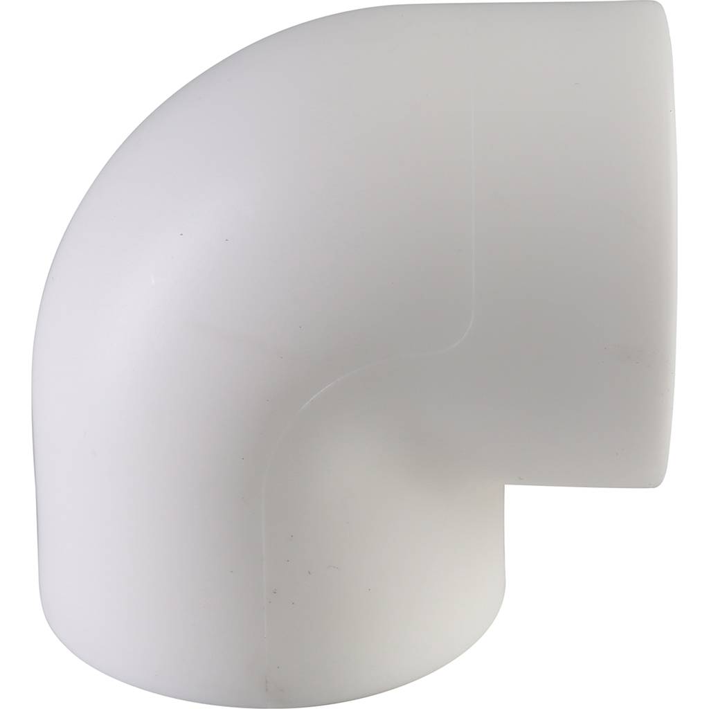 Угольник Политэк d=32 90* для полипропиленовых труб под сварку (цвет белый)